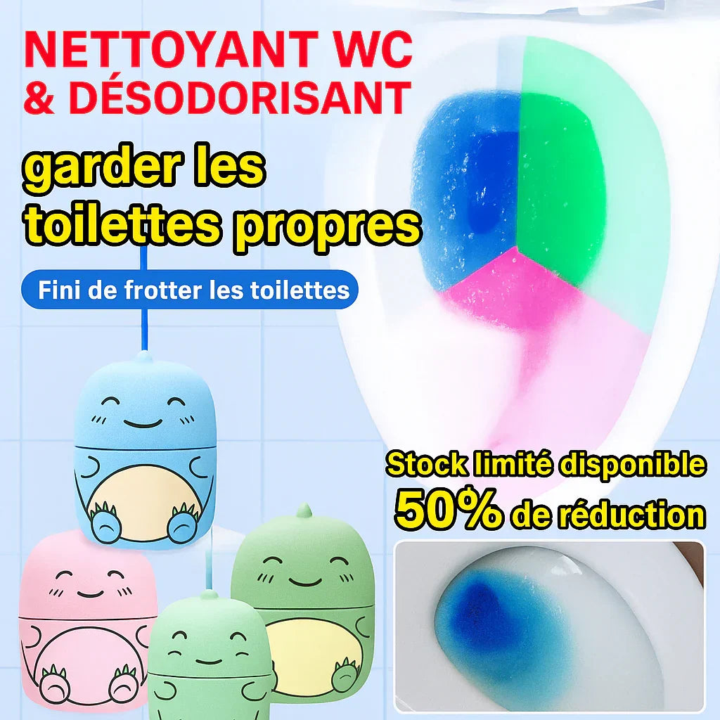 Nettoyant WC & Désodorisant qui garantit une propreté éclatante et une fraîcheur durable.