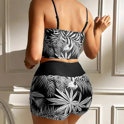 Ensemble de Bikini taille haute à contrôle du ventre