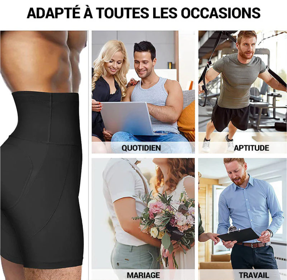 BOXERS GAINANTS HOMME - AIDEZ-VOUS À CRÉER UNE SILHOUETTE PARFAITE