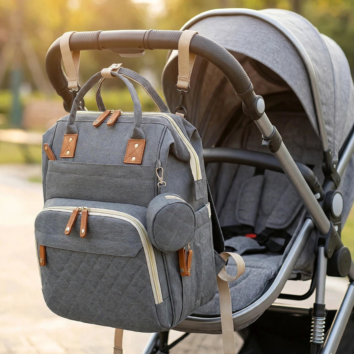 Sac à Langer Multifonction — Sac à Dos, Tapis à Langer Inclus