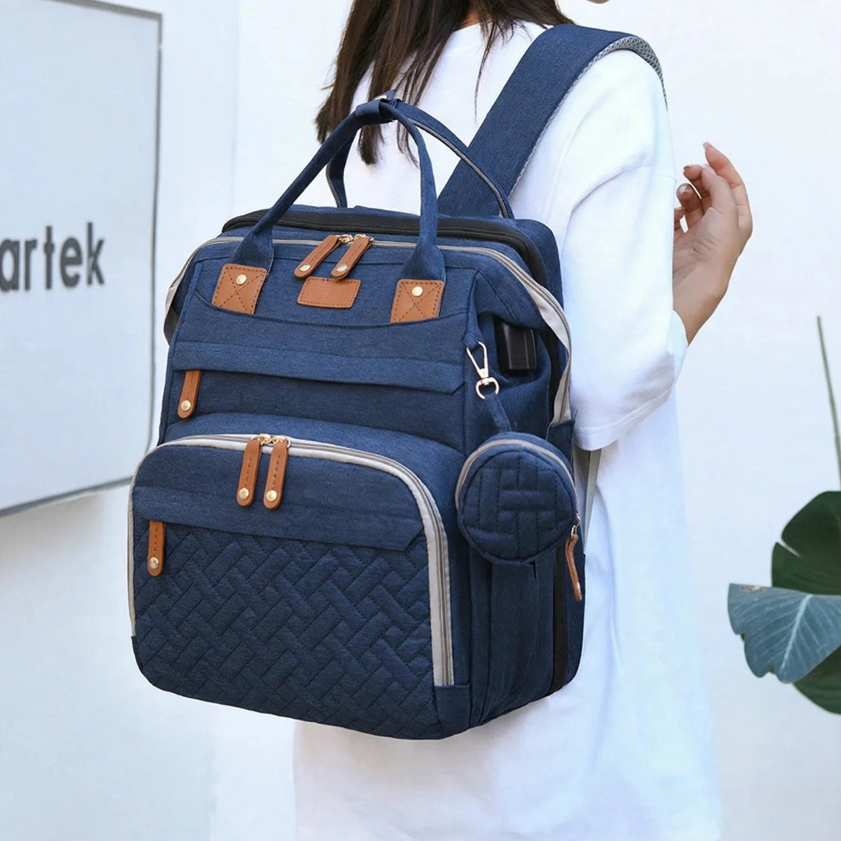 Sac à Langer Multifonction — Sac à Dos, Tapis à Langer Inclus