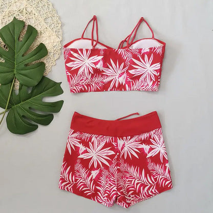 Ensemble de Bikini taille haute à contrôle du ventre